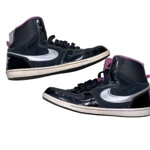 Nike black and pink sneakers size 10